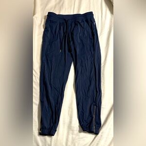 ZYIA Active Navy Blue Peak Zipper Drawstring Jogger pants